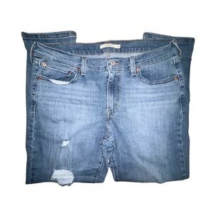Levi’s Boyfriend Jeans Size 32 Women’s Relaxed Fit Distressed Denim
